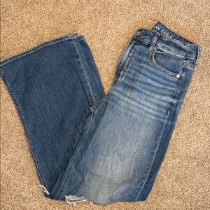 American Eagle Outfitters Women's wide leg Jeans size 2 Regular baggy